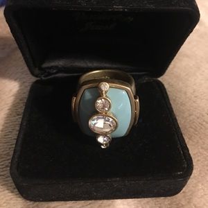 Gorgeous Lia Sophia turquoise ring size 7